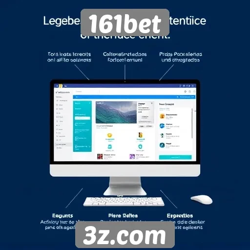 Características da interface do 161bet em desktops